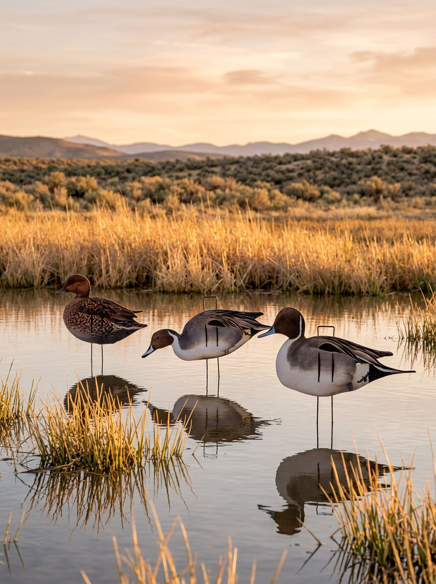 Immortal pintail silhouette decoys