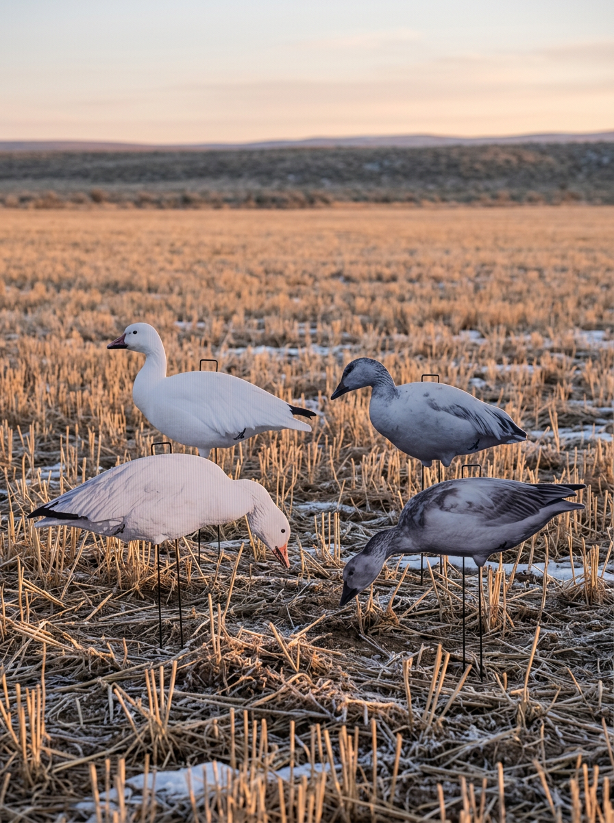 Immortal snow goose silhouette decoys