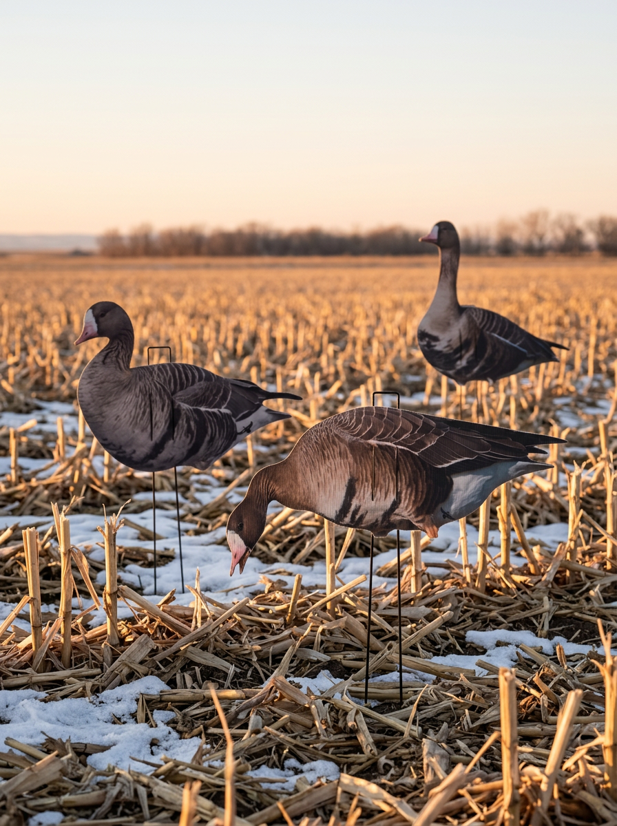 Immortal specklebelly goose silhouette decoys